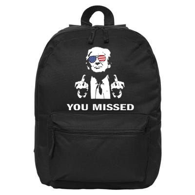 Shot Republican Pro Trump President 2024 16 in Basic Backpack