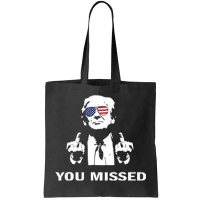 Shot Republican Pro Trump President 2024 Tote Bag