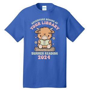 Summer Reading Program 2024 Adventure Begins At Your Library Gift Tall T-Shirt