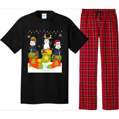 Santa Reindeer Penguin In Christmas Socks Ugly Xmas Meaningful Gift Pajama Set