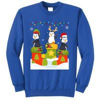 Santa Reindeer Penguin In Christmas Socks Ugly Xmas Meaningful Gift Sweatshirt