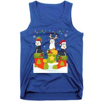 Santa Reindeer Penguin In Christmas Socks Ugly Xmas Meaningful Gift Tank Top