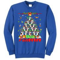 Santa Reindeer Penguins Xmas Tree Hands Sign Language Gift Tall Sweatshirt