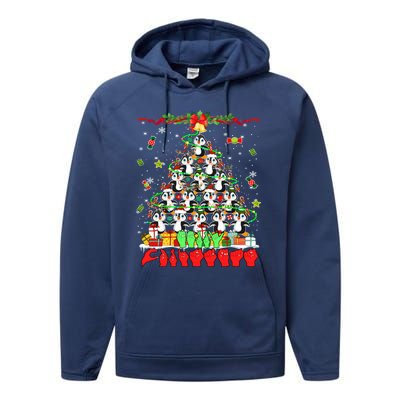 Santa Reindeer Penguins Xmas Tree Hands Sign Language Gift Performance Fleece Hoodie