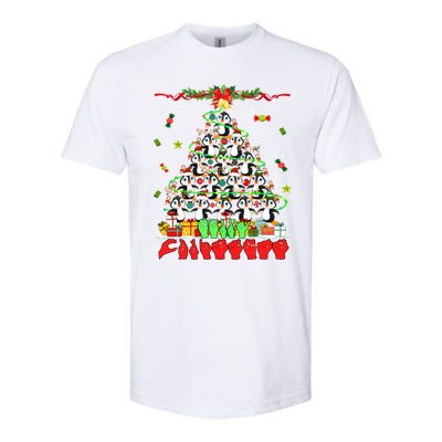 Santa Reindeer Penguins Xmas Tree Hands Sign Language Gift Softstyle CVC T-Shirt