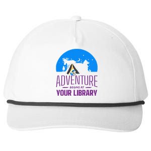 Summer Reading Program 2024 Adventure Begins At Your Library Snapback Five-Panel Rope Hat