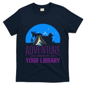 Summer Reading Program 2024 Adventure Begins At Your Library T-Shirt