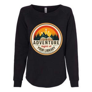 Summer Reading Program 2024 Adventure Begins At Your Library Womens California Wash Sweatshirt