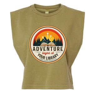 Summer Reading Program 2024 Adventure Begins At Your Library Garment-Dyed Women's Muscle Tee