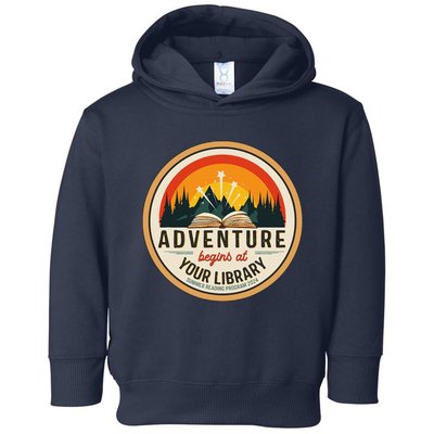 Summer Reading Program 2024 Adventure Begins At Your Library Toddler Hoodie