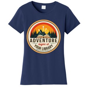 Summer Reading Program 2024 Adventure Begins At Your Library Women's T-Shirt