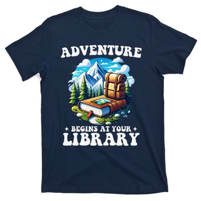 Summer Reading Program 2024 Adventure Begins At Your Library T-Shirt