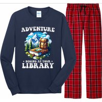 Summer Reading Program 2024 Adventure Begins At Your Library Long Sleeve Pajama Set