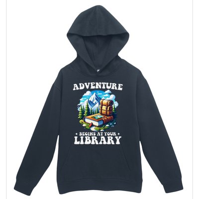 Summer Reading Program 2024 Adventure Begins At Your Library Urban Pullover Hoodie