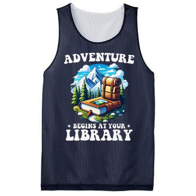 Summer Reading Program 2024 Adventure Begins At Your Library Mesh Reversible Basketball Jersey Tank