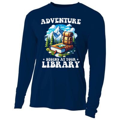 Summer Reading Program 2024 Adventure Begins At Your Library Cooling Performance Long Sleeve Crew