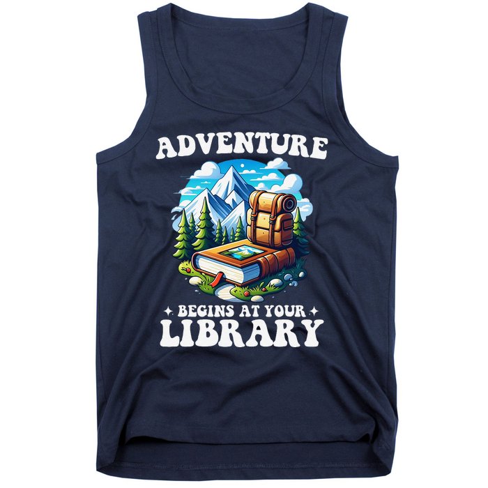 Summer Reading Program 2024 Adventure Begins At Your Library Tank Top