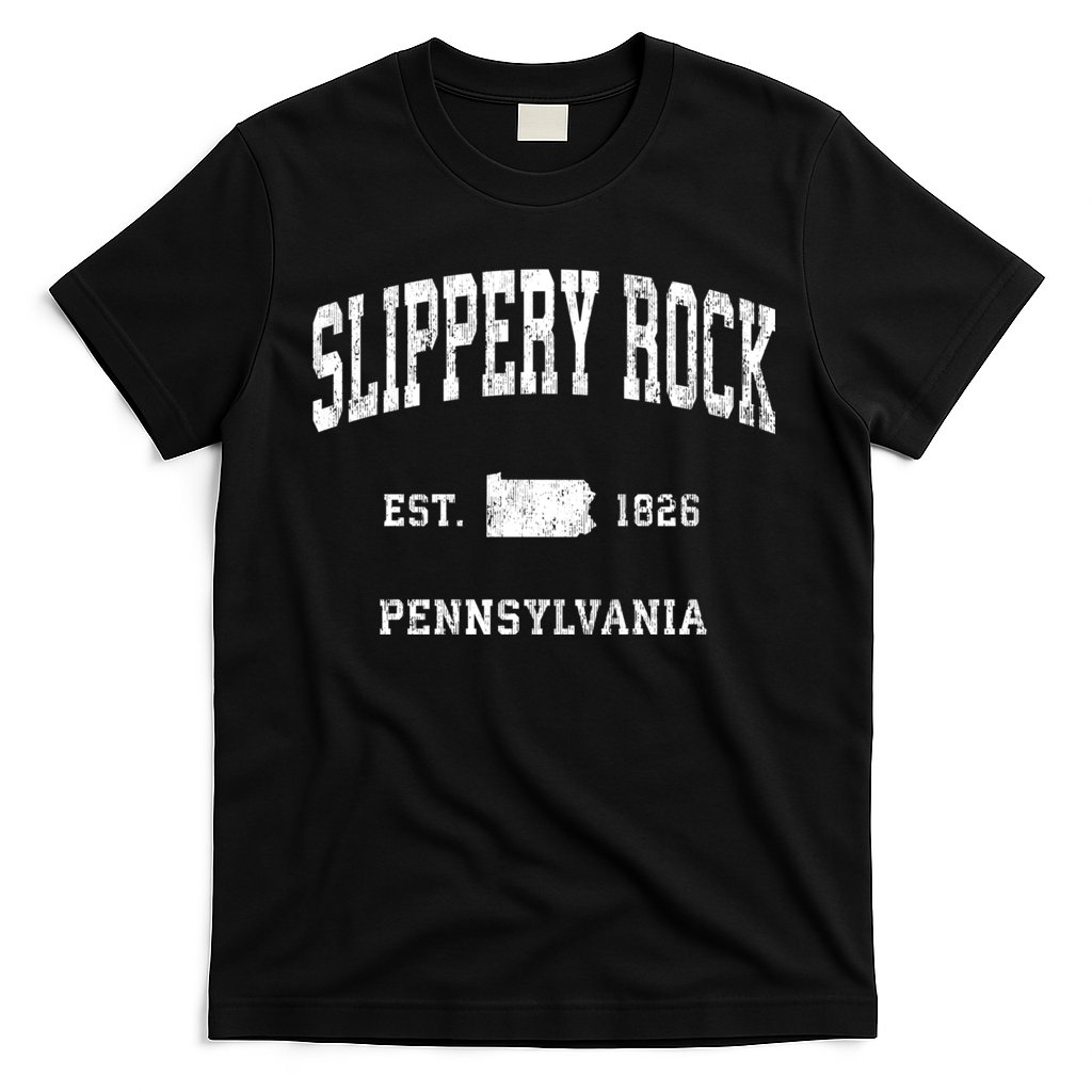 Slippery Rock Pennsylvania Pa Vintage Athletic Sports T-Shirt
