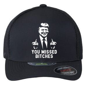 Shot Republican Pro Trump President 2024 Flexfit Unipanel Trucker Cap