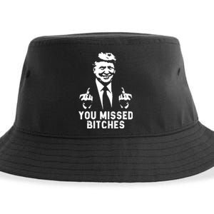 Shot Republican Pro Trump President 2024 Sustainable Bucket Hat