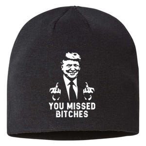 Shot Republican Pro Trump President 2024 Sustainable Beanie