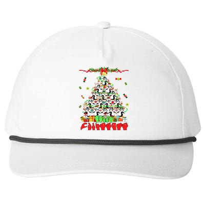 Santa Reindeer Penguins Xmas Tree Hands Sign Language Great Gift Snapback Five-Panel Rope Hat