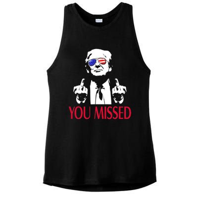 Shot Republican Pro Trump President 2024Youre Attending Political Event Run Ladies PosiCharge Tri-Blend Wicking Tank