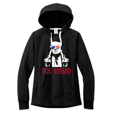 Shot Republican Pro Trump President 2024Youre Attending Political Event Run Women's Fleece Hoodie