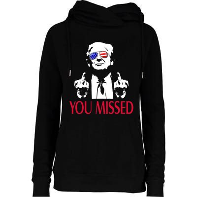 Shot Republican Pro Trump President 2024Youre Attending Political Event Run Womens Funnel Neck Pullover Hood