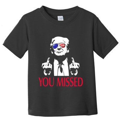 Shot Republican Pro Trump President 2024Youre Attending Political Event Run Toddler T-Shirt