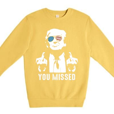 Shot Republican Pro Trump President 2024Youre Attending Political Event Run Premium Crewneck Sweatshirt