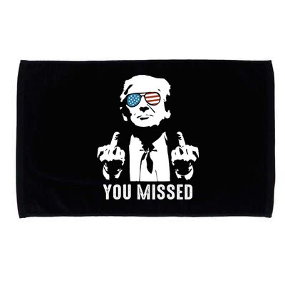 Shot Republican Pro Trump President 2024Youre Attending Political Event Run Microfiber Hand Towel