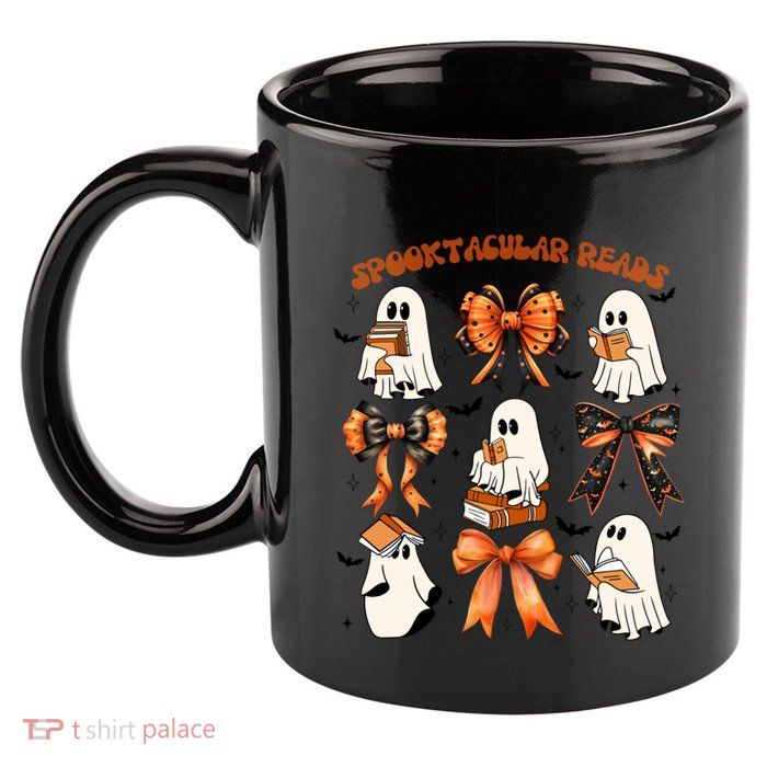 Spooktacular Reads – Perfect For Halloween Gift 11oz C Handle Ceramic Mug