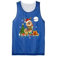 Santa Reindeer Pekingese Christmas Tree Lights Dog Owner Gift Mesh Reversible Basketball Jersey Tank