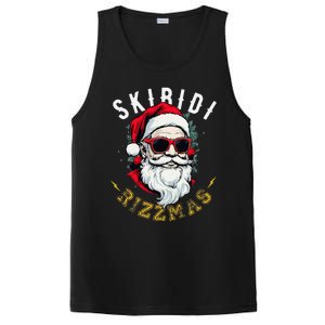 Skibid.I Rizzmas Retro Santa Hat Cool Christmas Graphic PosiCharge Competitor Tank