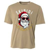 Skibid.I Rizzmas Retro Santa Hat Cool Christmas Graphic Cooling Performance Crew T-Shirt