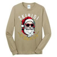 Skibid.I Rizzmas Retro Santa Hat Cool Christmas Graphic Tall Long Sleeve T-Shirt