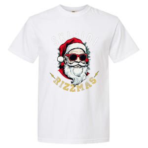 Skibid.I Rizzmas Retro Santa Hat Cool Christmas Graphic Garment-Dyed Heavyweight T-Shirt