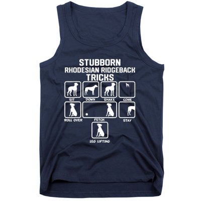 Stubborn Rhodesian Ridgeback Tricks Tank Top