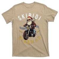 Skibid.I Rizzmas Retro Santa Hat Cool Bike Christmas Graphic T-Shirt