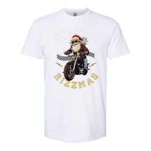 Skibid.I Rizzmas Retro Santa Hat Cool Bike Christmas Graphic Softstyle CVC T-Shirt