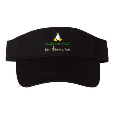 Sudo Rm Rf Dont Drink And Root Linux Valucap Bio-Washed Visor