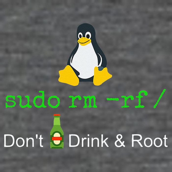 Sudo Rm Rf Dont Drink And Root Linux Daily Commute Backpack