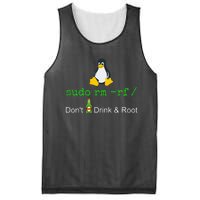 Sudo Rm Rf Dont Drink And Root Linux Mesh Reversible Basketball Jersey Tank