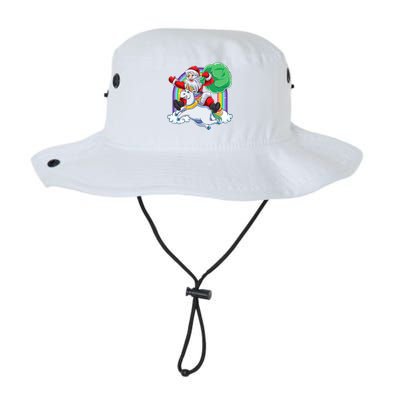 Santa Riding Rainbow Unicorn Christmas Gift Xmas Unicorn Cute Gift Legacy Cool Fit Booney Bucket Hat