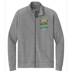 Save Rescue Recycle Plant Clean Care Earth Day Stretch Full-Zip Cadet Jacket