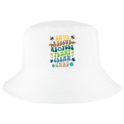 Save Rescue Recycle Plant Clean Care Earth Day Cool Comfort Performance Bucket Hat