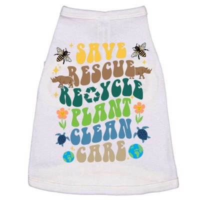 Save Rescue Recycle Plant Clean Care Earth Day Doggie Tank