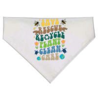 Save Rescue Recycle Plant Clean Care Earth Day USA-Made Doggie Bandana