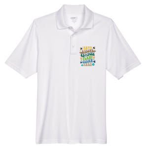 Save Rescue Recycle Plant Clean Care Earth Day Men's Origin Performance Pique Polo